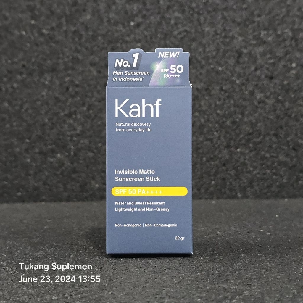 Kahf Invisible Matte Sunscreen Stick SPF 50++++ SPF50 SPF 50 22gr 22 gr