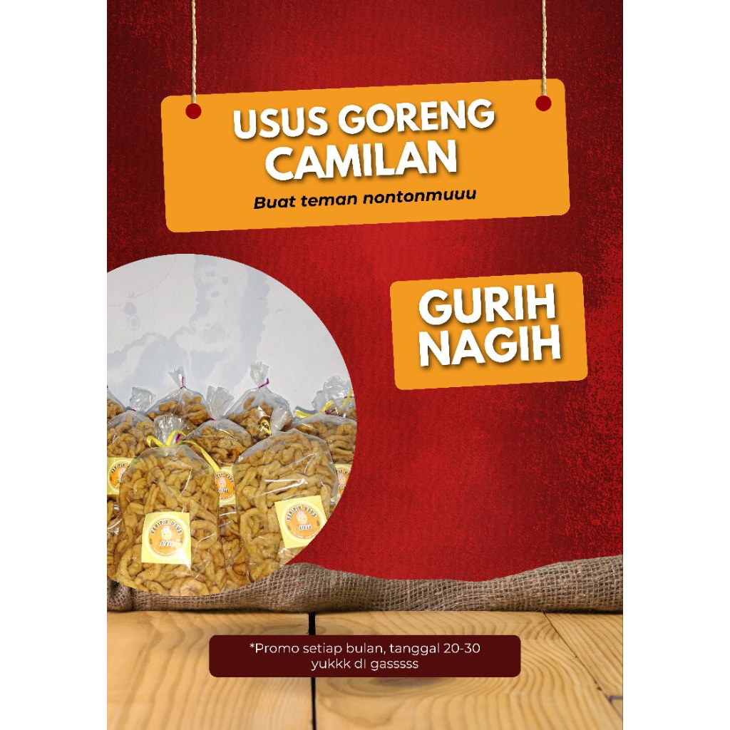 

(MURAH) USUS GORENG KRISPI DAN GURIH