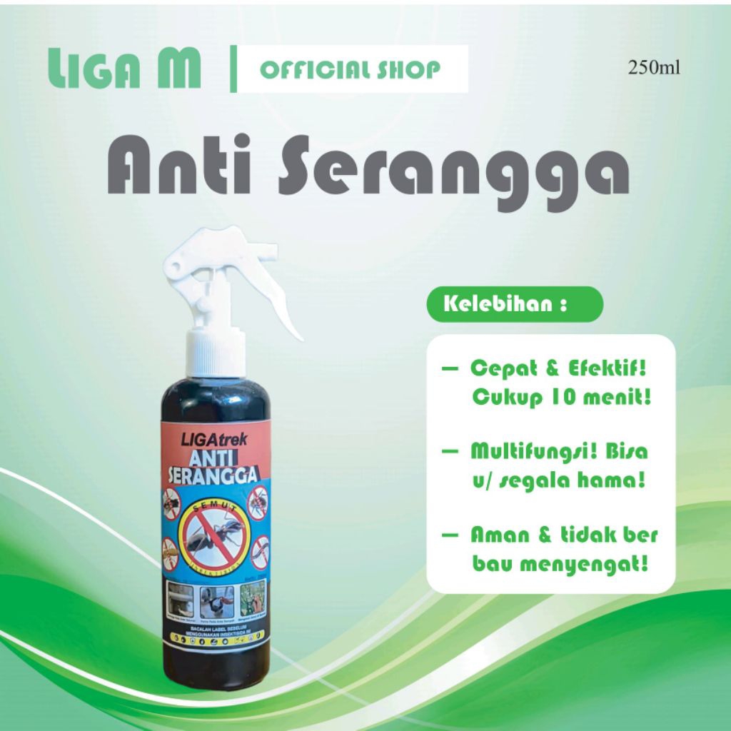 LigaTrek Anti Serangga EKONOMIS 250ml / Cairan pembasmi hama dan serangga yang mengganggu kenyamanan