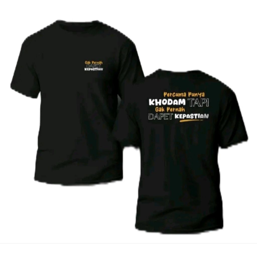 KAOS DISTRO PERCUMA PUNYA KHDAM TAPI GA PENAH DAPET KEPASTIAN