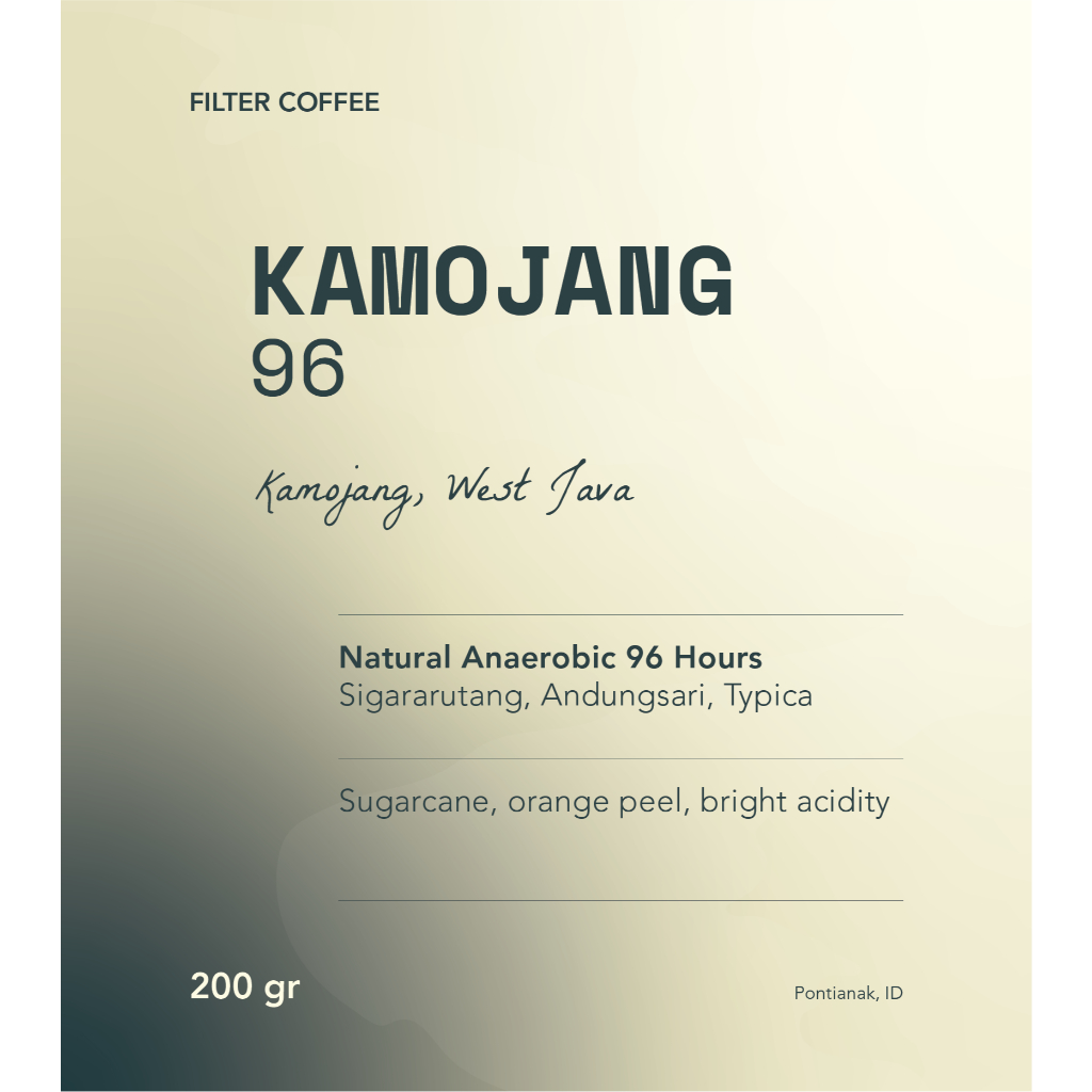 

Kamojang 96 Arabica Coffee Bean - Biji Kopi Arabika 200gr