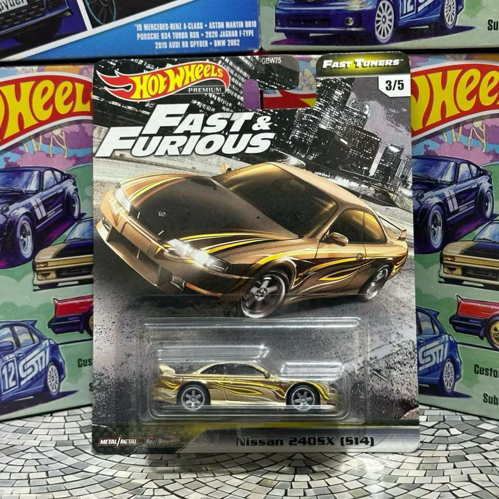 Hot Wheels Premium Fast And Furious Nissan 240 Sx ( Silvia 14 )  Hotwheels Fnf 4 Nissan 240 Sx S14 m