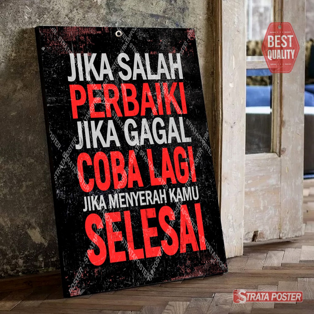 Poster Motivasi Ruang Kerja Dekorasi Dinding Kamar Tidur
