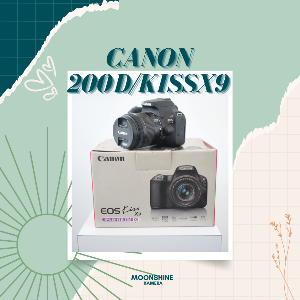 Canon 200D Bekas Mulus | Vlog Ready | Auto Fokus Cepat + Layar Flip