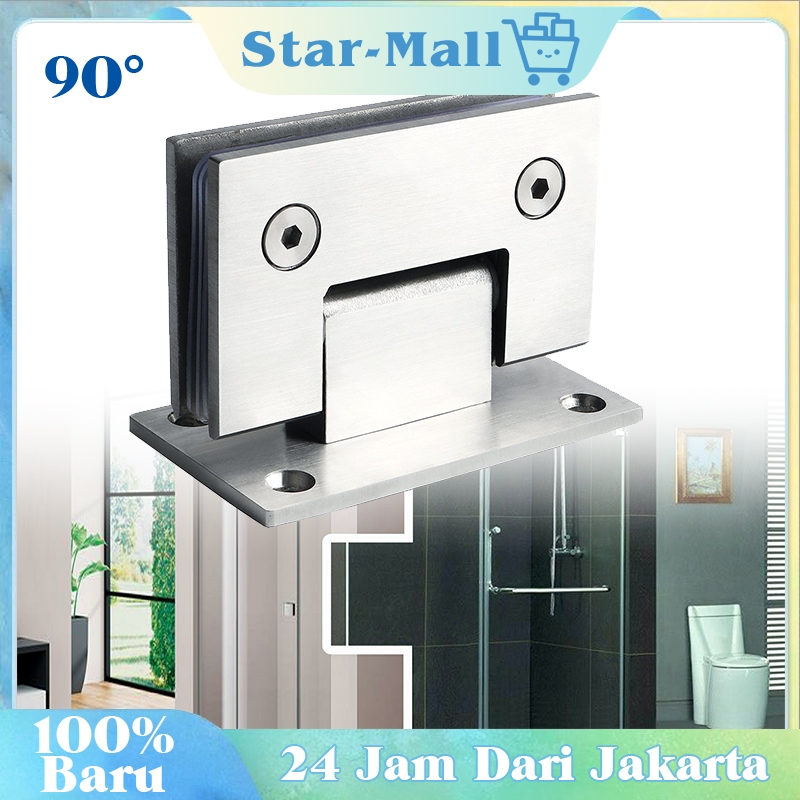 Engsel Pintu Kamar Mandi / 90° Engsel Kaca Shower / Door Hinges