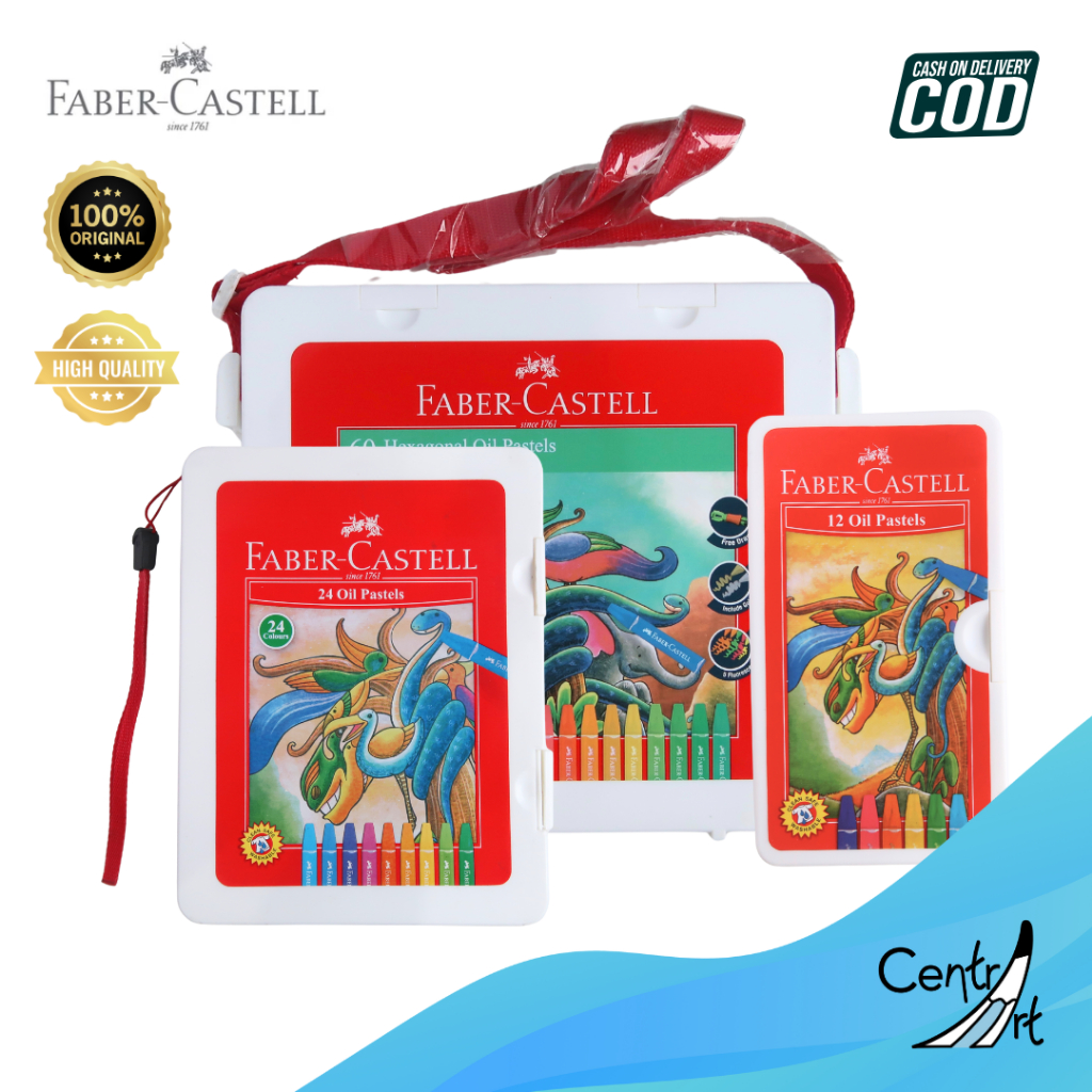

Faber Castell Hexa Oil Pastel 12, 24, 60 Warna