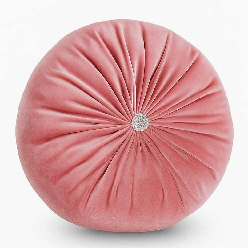 Bantal Labu Kancing Kristal/Bantal Sofa/Bantal Kursi/Bantal Ruang Tamu/Bantal Bulat/Bantal Kekinian/