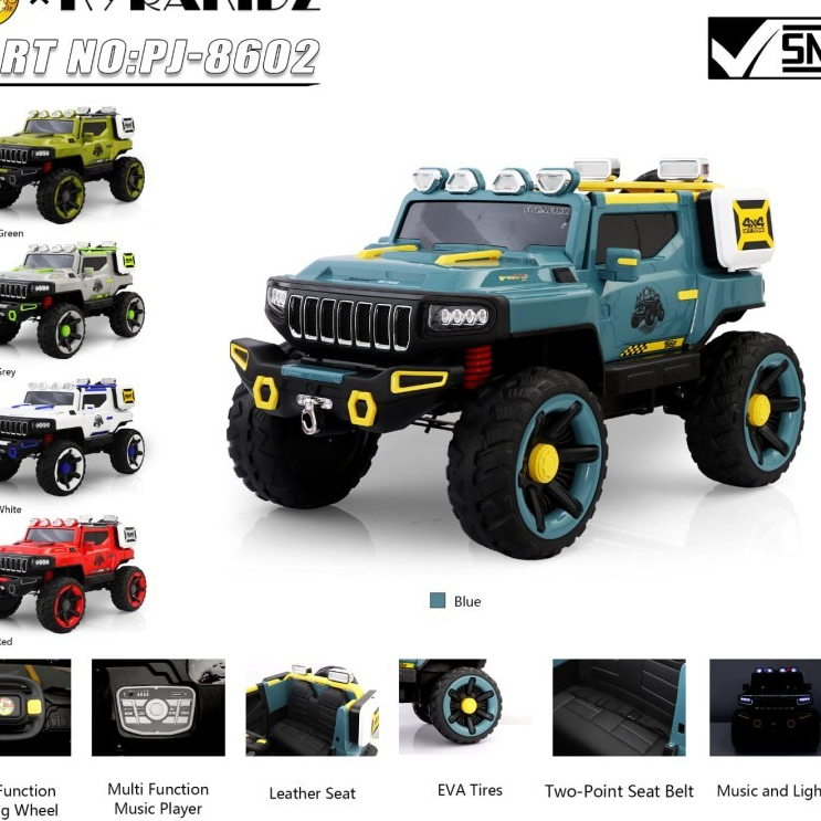 MOBIL AKI ANAK PACIFIC PJ-8602 JEEP