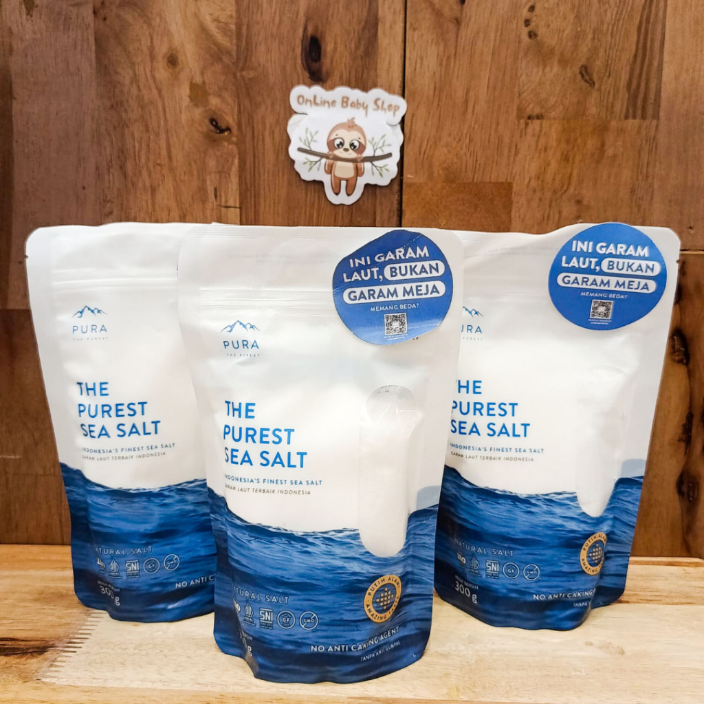 

Pura Sea Salt Fine (300gr) - Garam Laut Halus - Garam Organik - Garam Natural - Garam Laut Murni