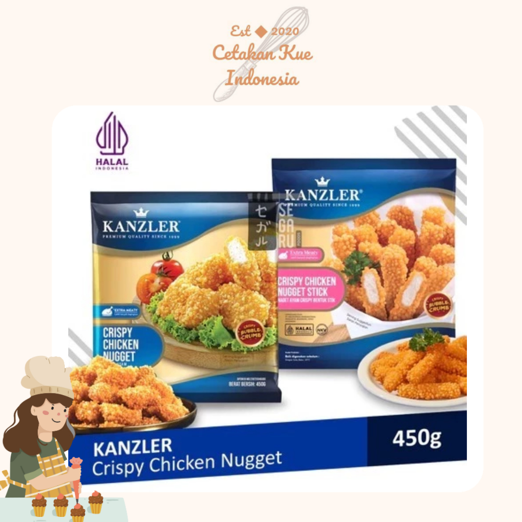 

{CKI} Kanzler Chicken Nugget Spicy Stick Original Crispy 450gr
