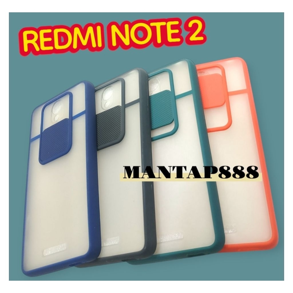 Slide Case Redmi note 2 casing silicone cover casing plus pelindung kamera