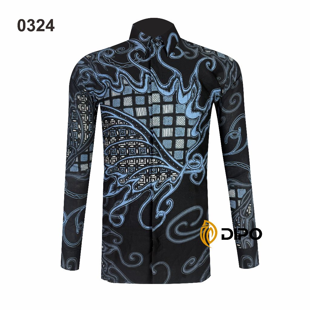 

Batik Nusantara Indonesia Kemeja Batik Slimfit Lapis Furing 0324 / Batik Pria