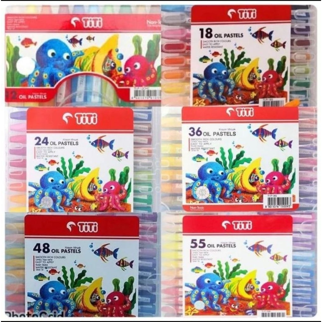 

TITI Oil Pastel Krayon Anak 12 Warna / 18 Warna / 24 Warna / 36 Warna / 48 Warna / 55 Warna - Sets.