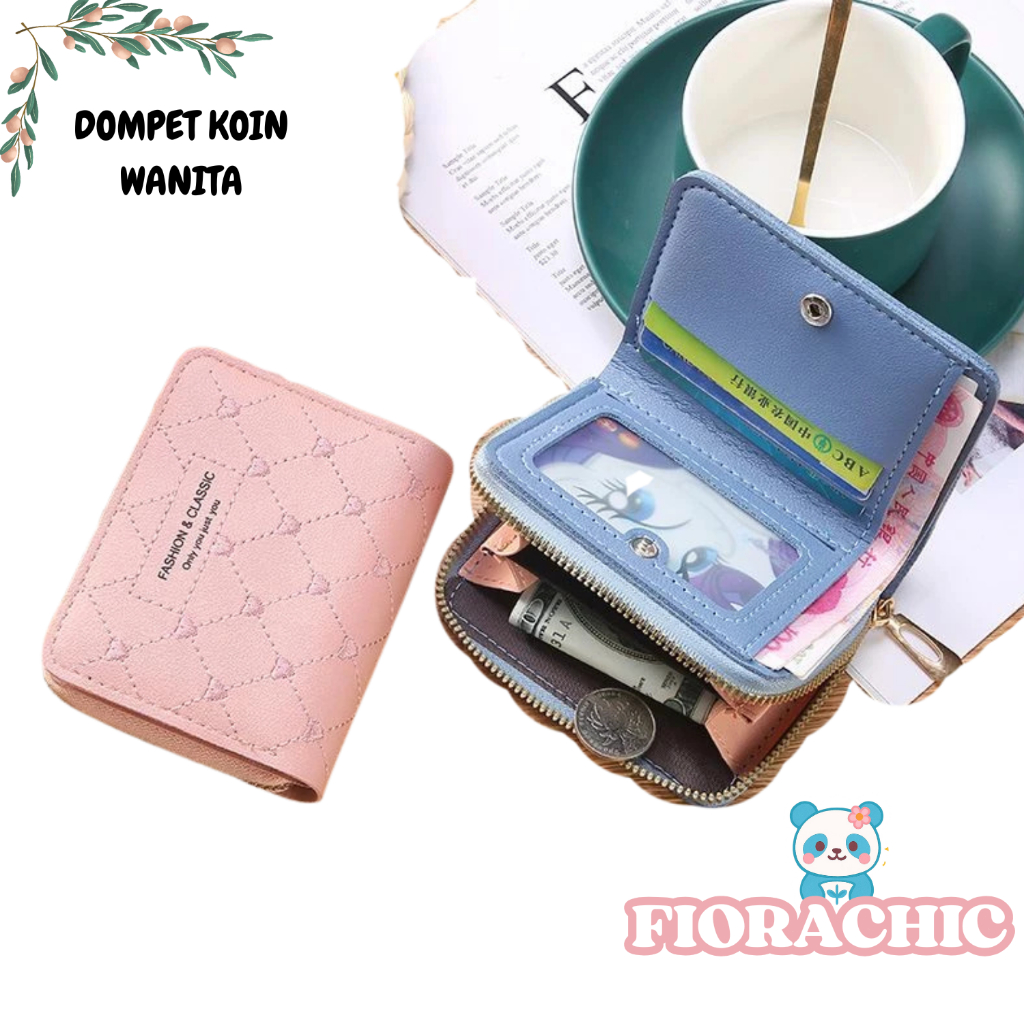 FC- DOMPET KOIN WANITA RESLETING 888 DOMPET LIPAT KOIN TAS DOMPET KARTU FASHION WANITA KOREA IMPORT 