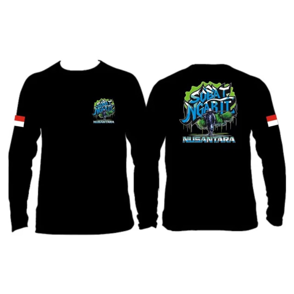 KAOS ATASAN DISTRO PRIA LENGAN PANJANG SOBAT NGARIT NUSANTARA