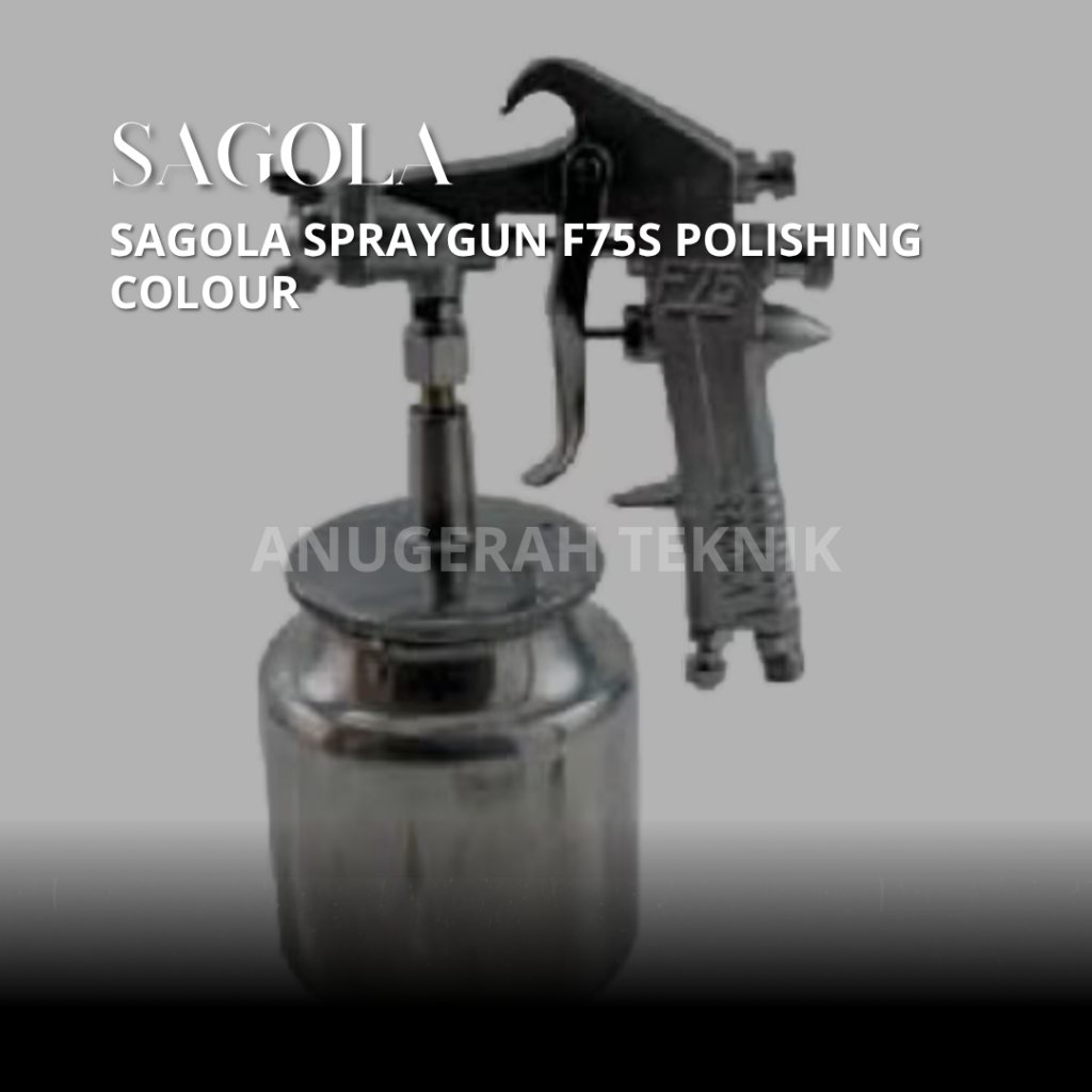 SAGOLA - SPRAYGUN F75S POLISHING COLOUR Tabung Bawah