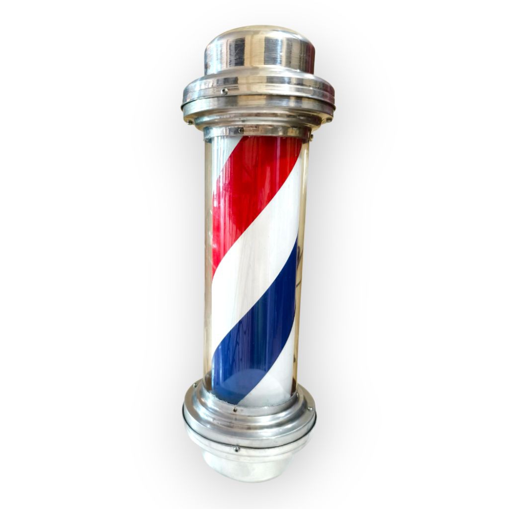 Barber Pole Tinggi 50 cm Lampu Barbershop Listrik Kabel Panjang