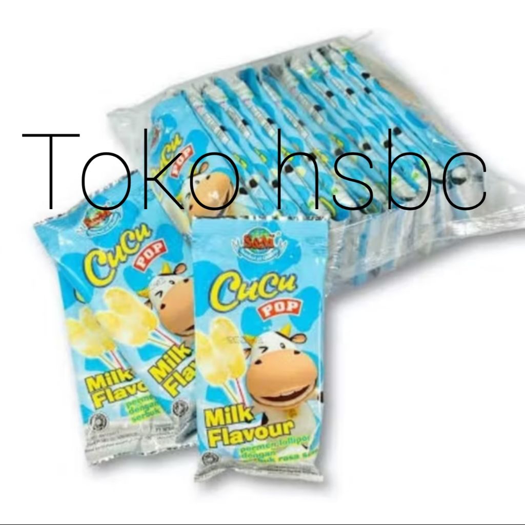 

CUCU PERMEN LOLLIPOP DENGAN SERBUK RASA SUSU 20PCS