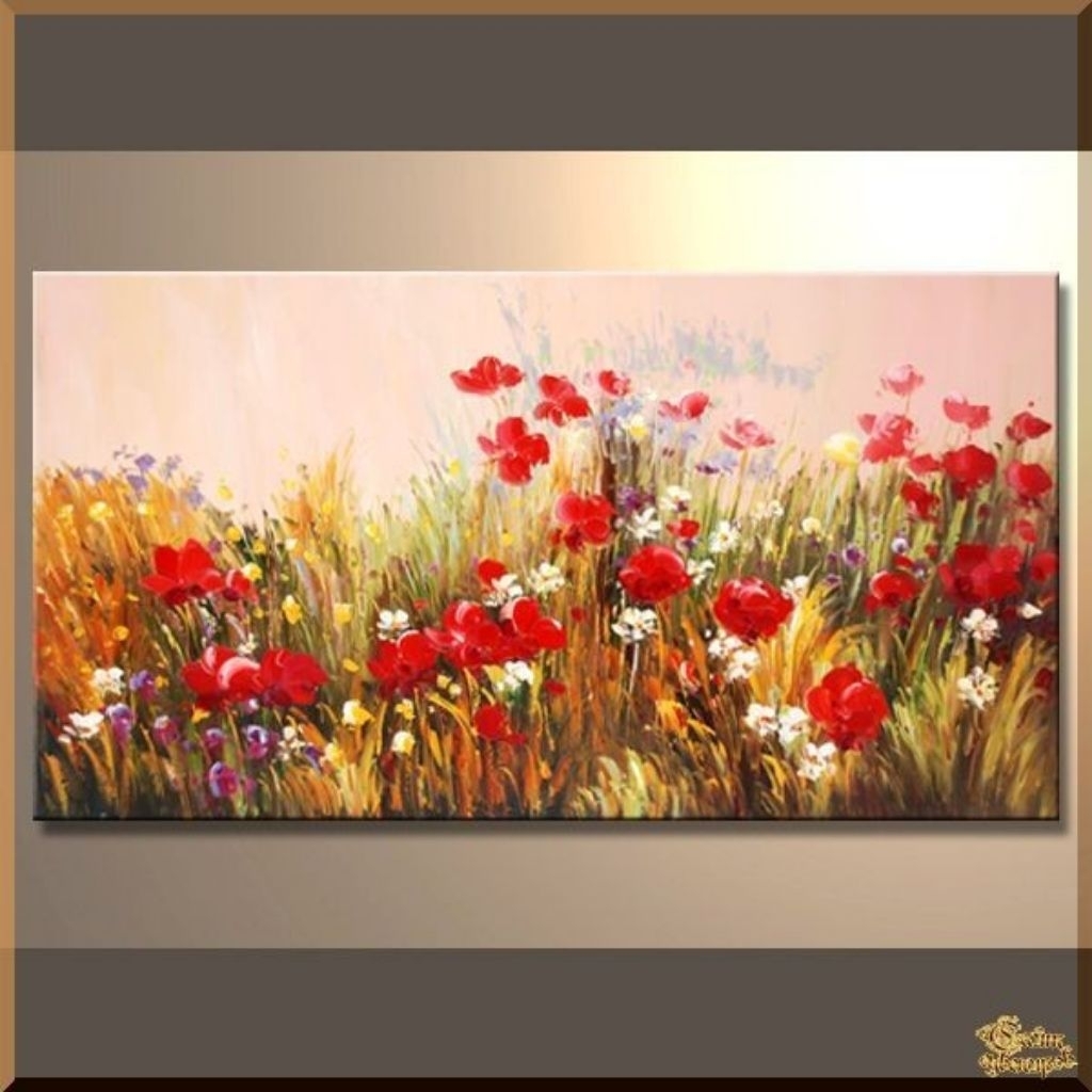 lukisan dinding minimalis modern bunga mawar