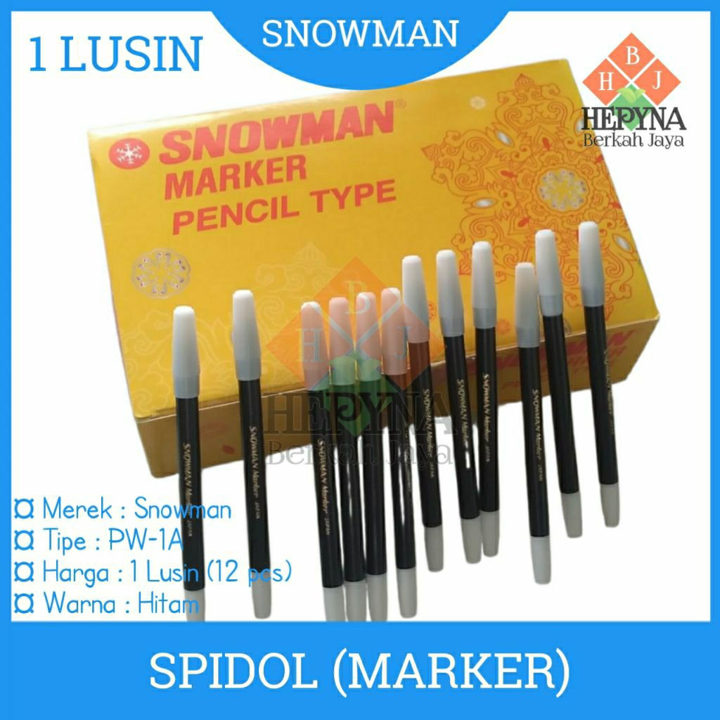 

Snowman Spidol Marker Kecil PW-1A (HARGA SELUSIN) 12 PCS