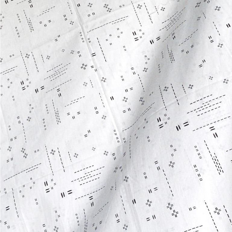 Kain Batik Meteran Premium Motif Rotan Putih – Bahan Halus, Tidak Luntur, Cocok Kebaya Tunik & Craft