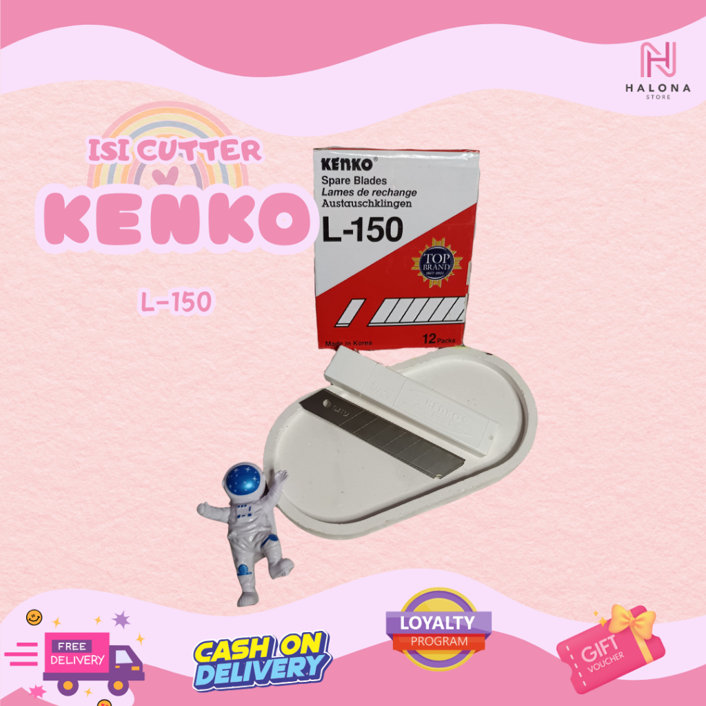 

[1 Tube] Isi Cutter Besar Kenko L-150 (isi 5 Blade)