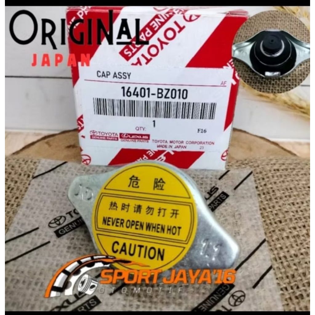 CAP TUTUP RADIATOR TOYOTA SOLUNA GREAT STARLET COROLLA TWINCAM JAPAN