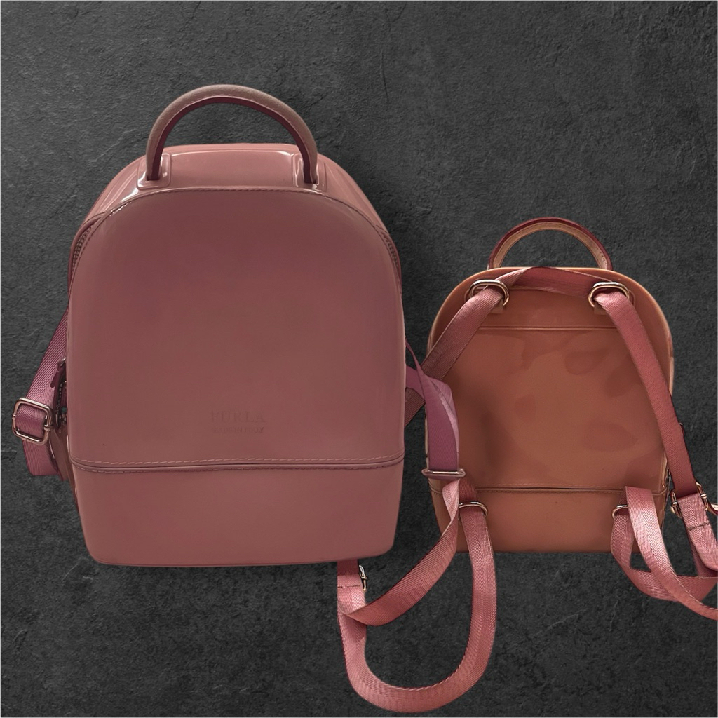 [PreLoved] Tas Ransel FURLA Jelly - Pink Soft (Baby Pink)