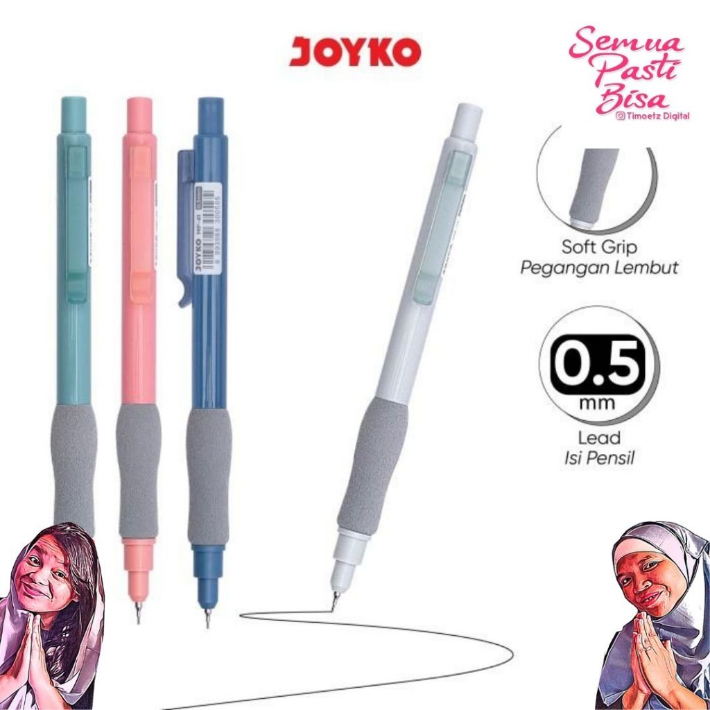 

Pensil Mekanik Joyko 0,5 mm MP-61 - Joyko Mechanical Pencil 0.5mm