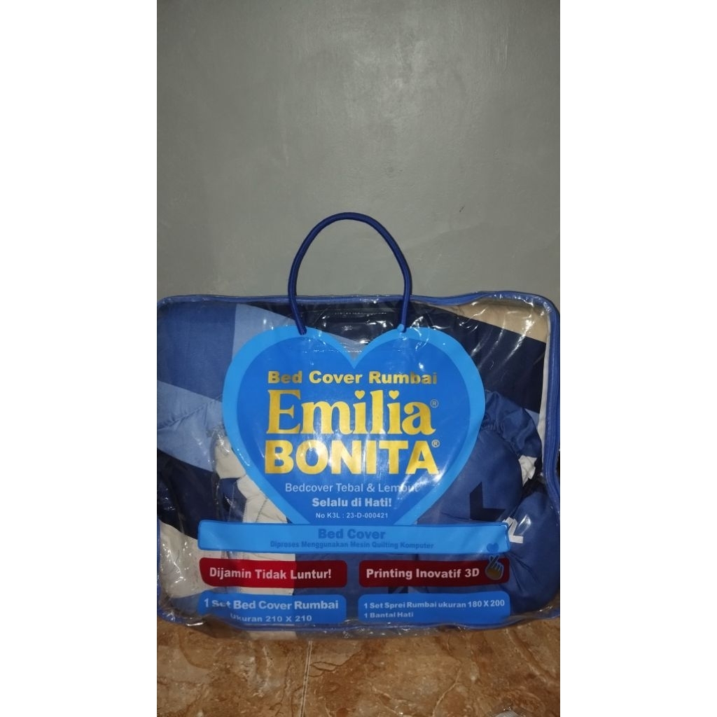 NEW SET BED COVER RUMBAI by EMILIA BONITA 180 x 200