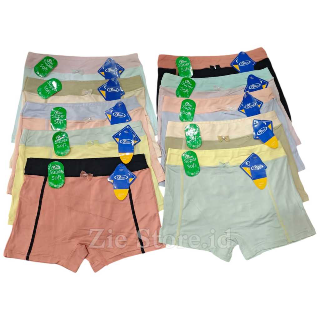 3PCS CD Boxer Wanita POLINI 3236 Segiempat Anak Perempuan Tanggung