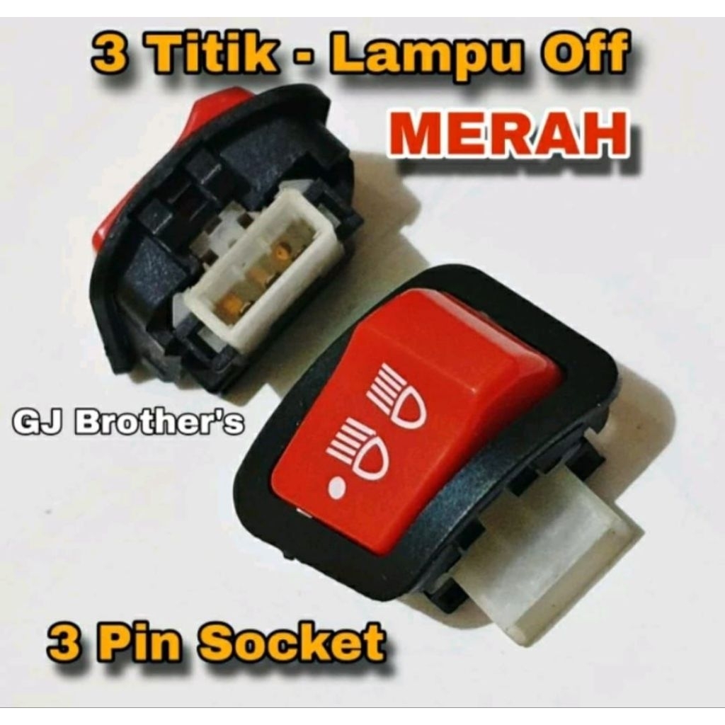 Saklar 3 titik / saklar lampu