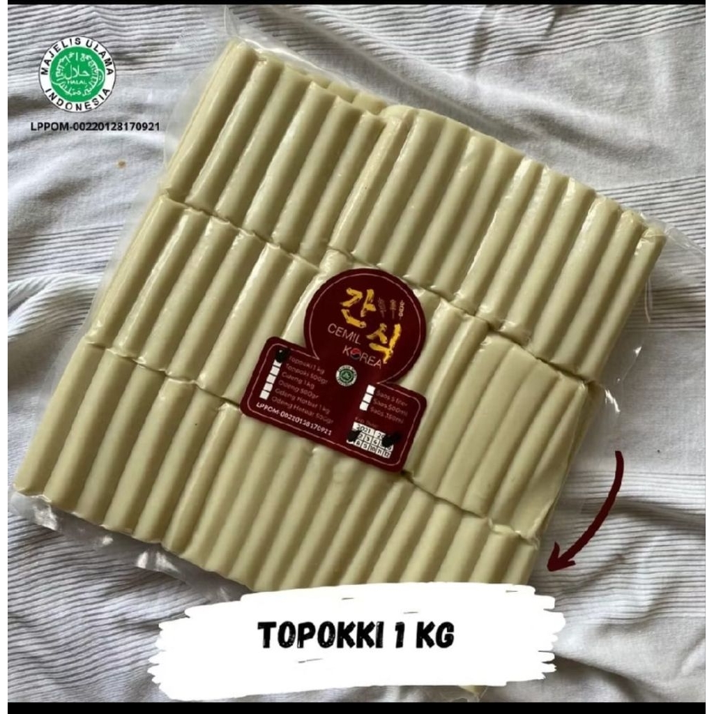 

Tteokbokki/Topokki/Topokki/Topokki ukuran 1Kg