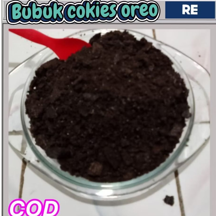 

Bubuk toping cookiess.oreo crumble 1kg top topingkue/minuman viral masa kini