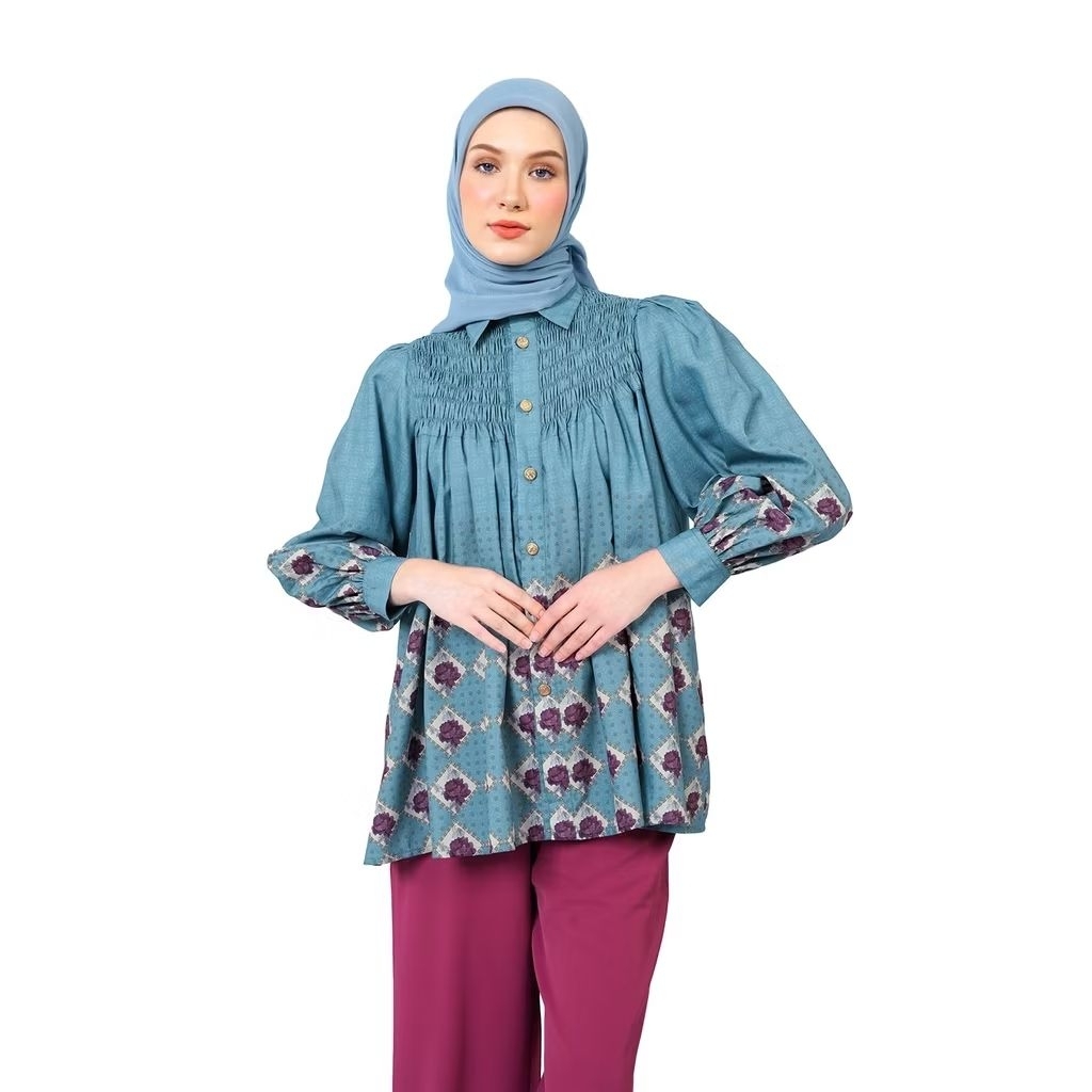 Nada Puspita Monogram Blouse preloved (L)