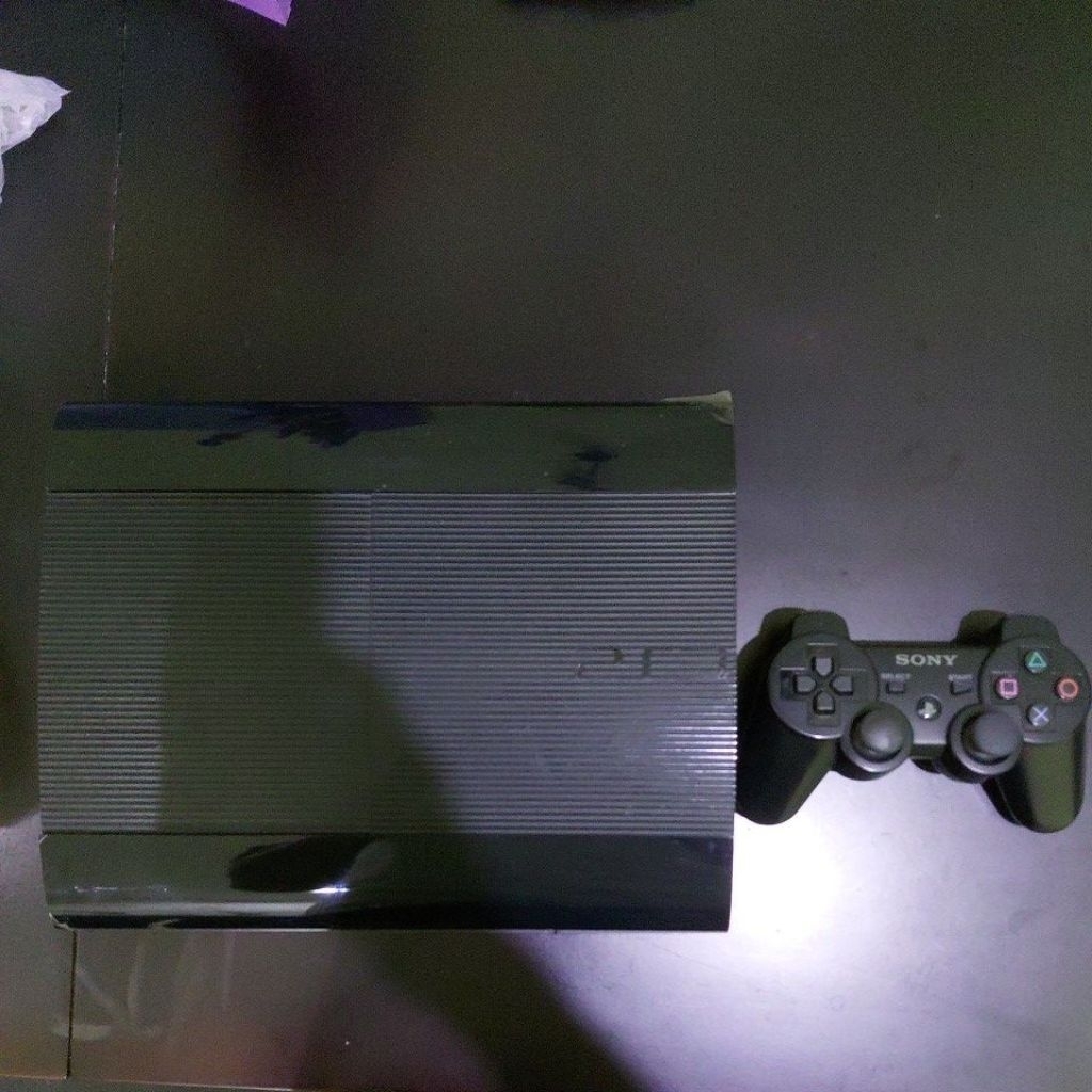 PS3 Super Slim 1TB 1000GB isi 60+ games lengkap fullset