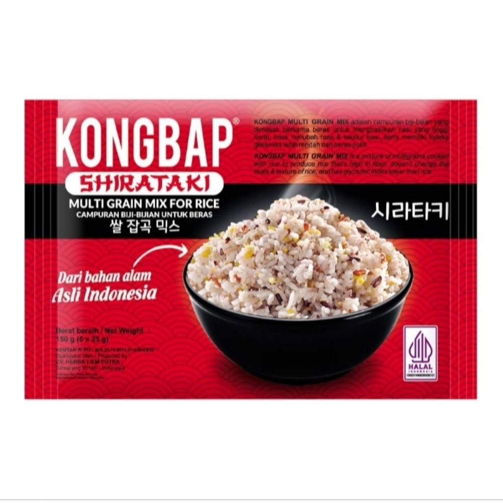 

Kongbap Beras Multi Grain Mix Shirataki 150 gram
