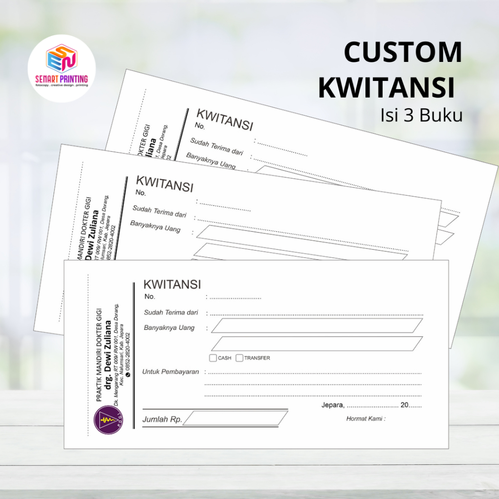 

BUKU KWITANSI CUSTOM (DAPAT 3 BUKU)