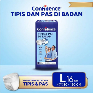 Confidence Pants Tipis Pas L4 L8 L16 Popok Dewasa