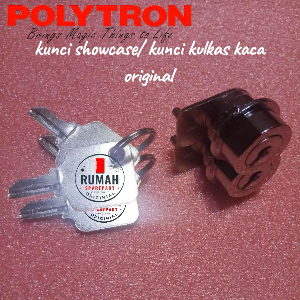 kunci showcase/ kunci kulkas kaca original Polytron