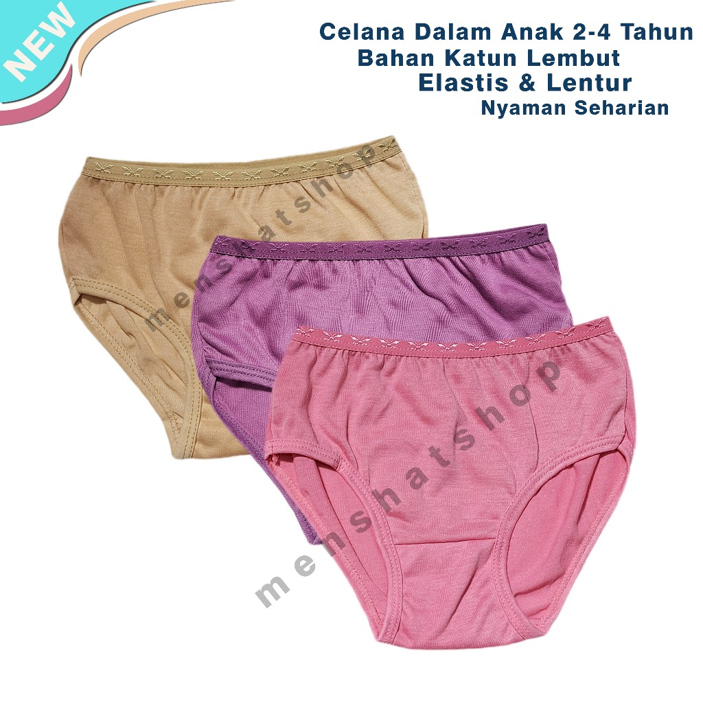 Celana Dalam Anak 2-4 Tahun / Celana Dalam Anak Cewek Perempuan Lembut dan Adem Murah