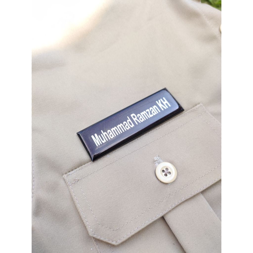 

Nametag Full Hitam Resin Best Seller
