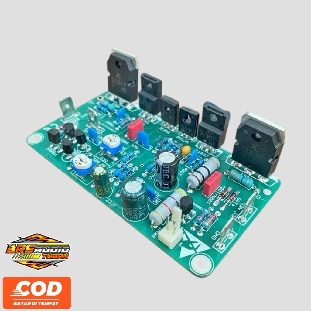 Kit Driver power amplifier Ocl Hifi Clarity Balap New pcb fiber double layer