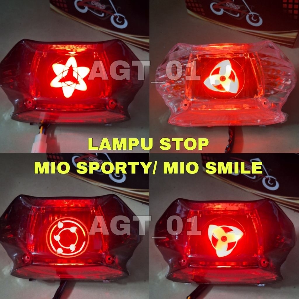 LAMPU STOP BELAKANG MOTOR MIO SMILE MIO SPORTY PLUS SEIN / LAMPU STOP BELAKANG LED SHARINGAN ARUS DC