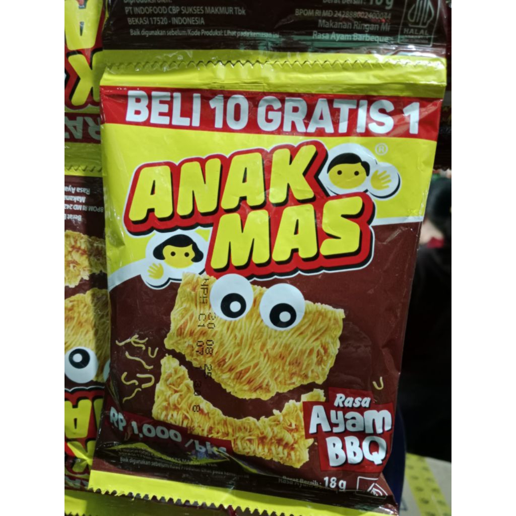 

Anak mas, mie renyah , isi 10+1/rncng