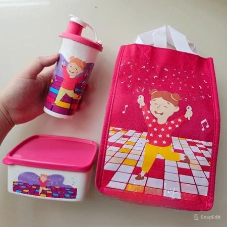 TUPPERWARE Tempat Bekal anak Girl 1 set Pink
