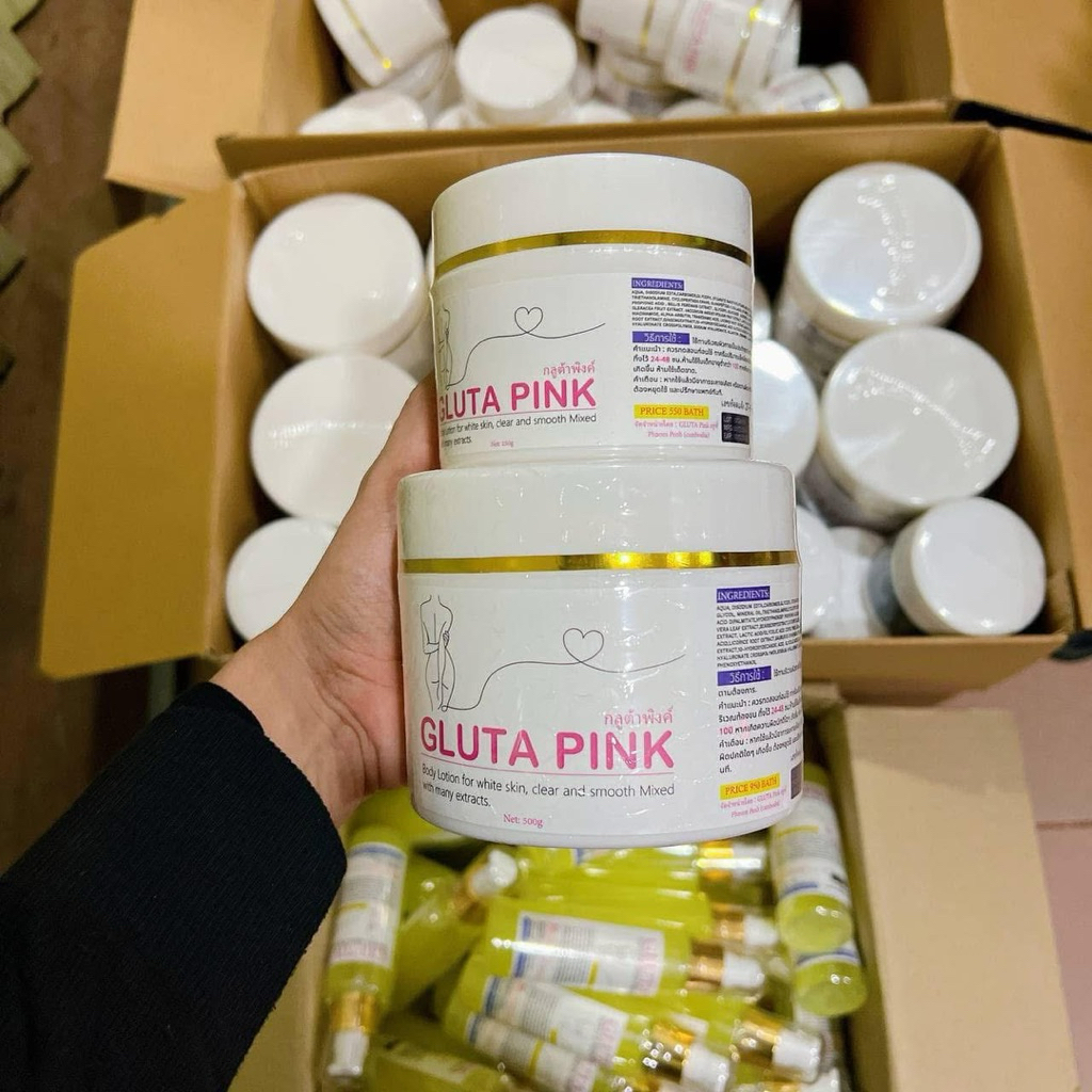 GLUTA PINK BODY LOTION ORIGINAL CAMBODIA | gluta pink body lotion original thailand