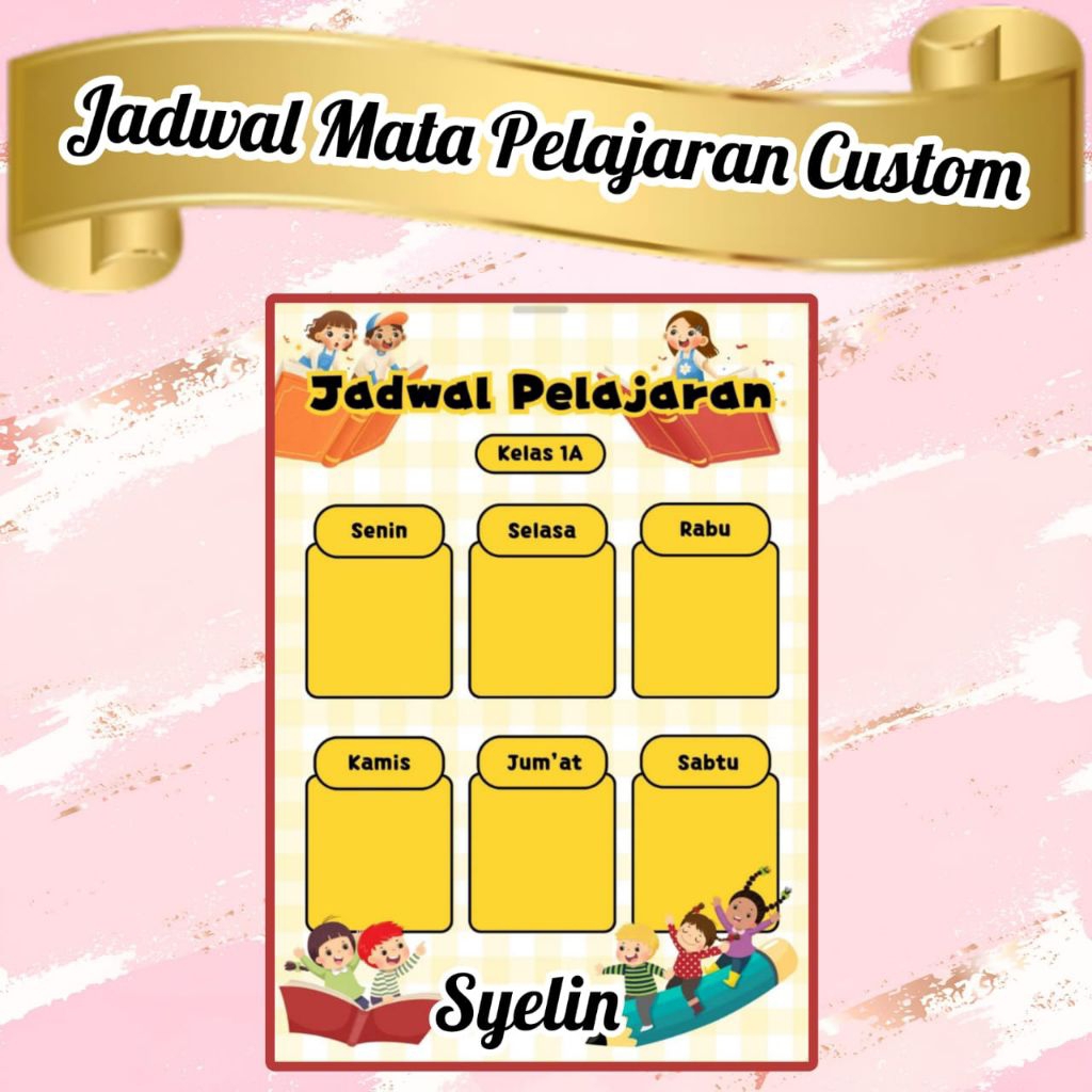 

STICKER JADWAL PELAJARAN CUSTOM NAMA MOTIF ANAK SEKOLAH