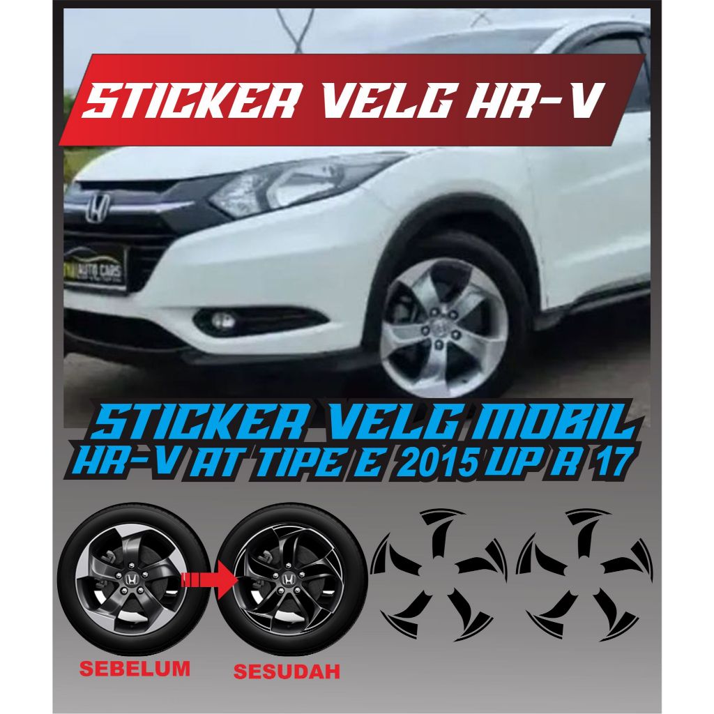 STICKER VELG HRV/ CUTTING STICKER VELG HRV/ STICKER MOTIF VELG HRV
