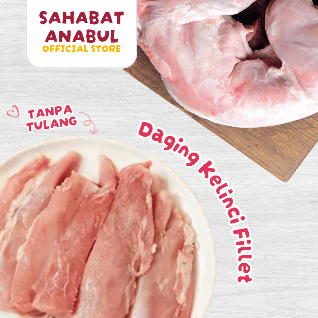

Daging Kelinci Fillet murni/ Rabbit Meat / Daging Kelinci Tanpa Tulang Fresh Frozen 250gr - 500gr